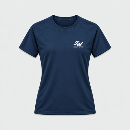 Dames sportshirt navy