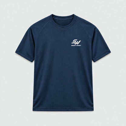 Heren sportshirt navy
