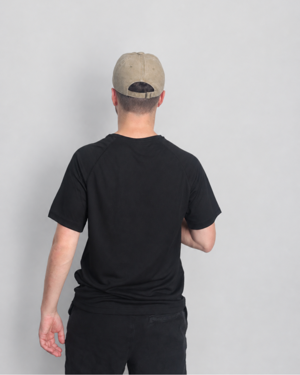 Heren sportshirt black