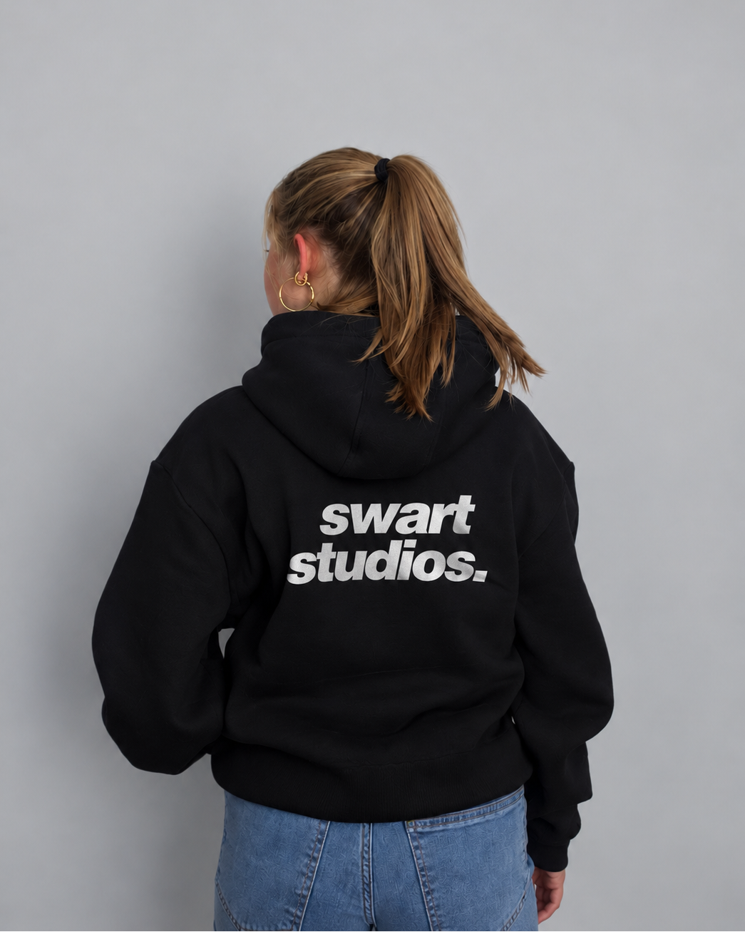 Basic hoodie black
