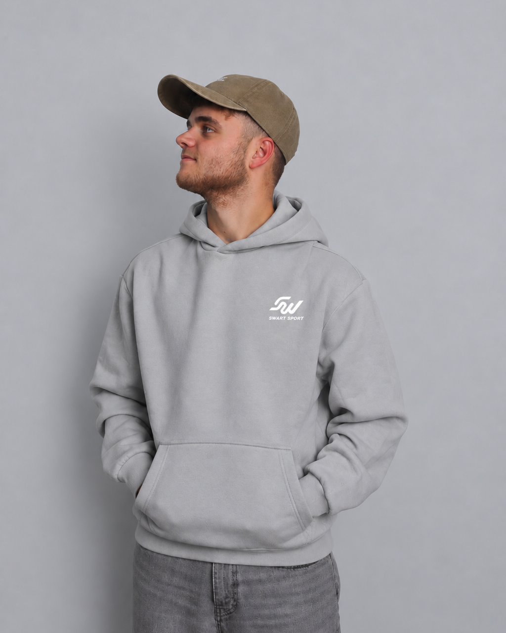 Sports hoodie grey