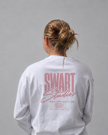 Statement longsleeve soft pink