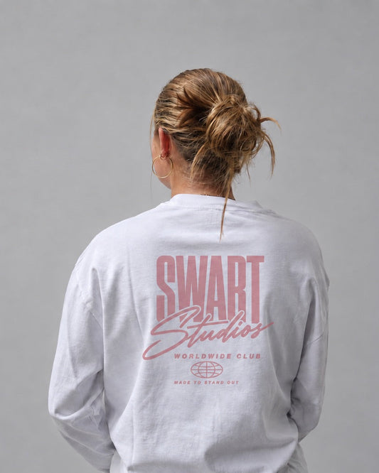 Statement longsleeve soft pink
