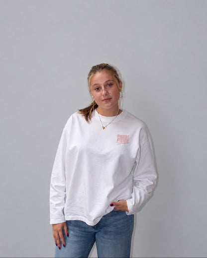 Statement longsleeve soft pink