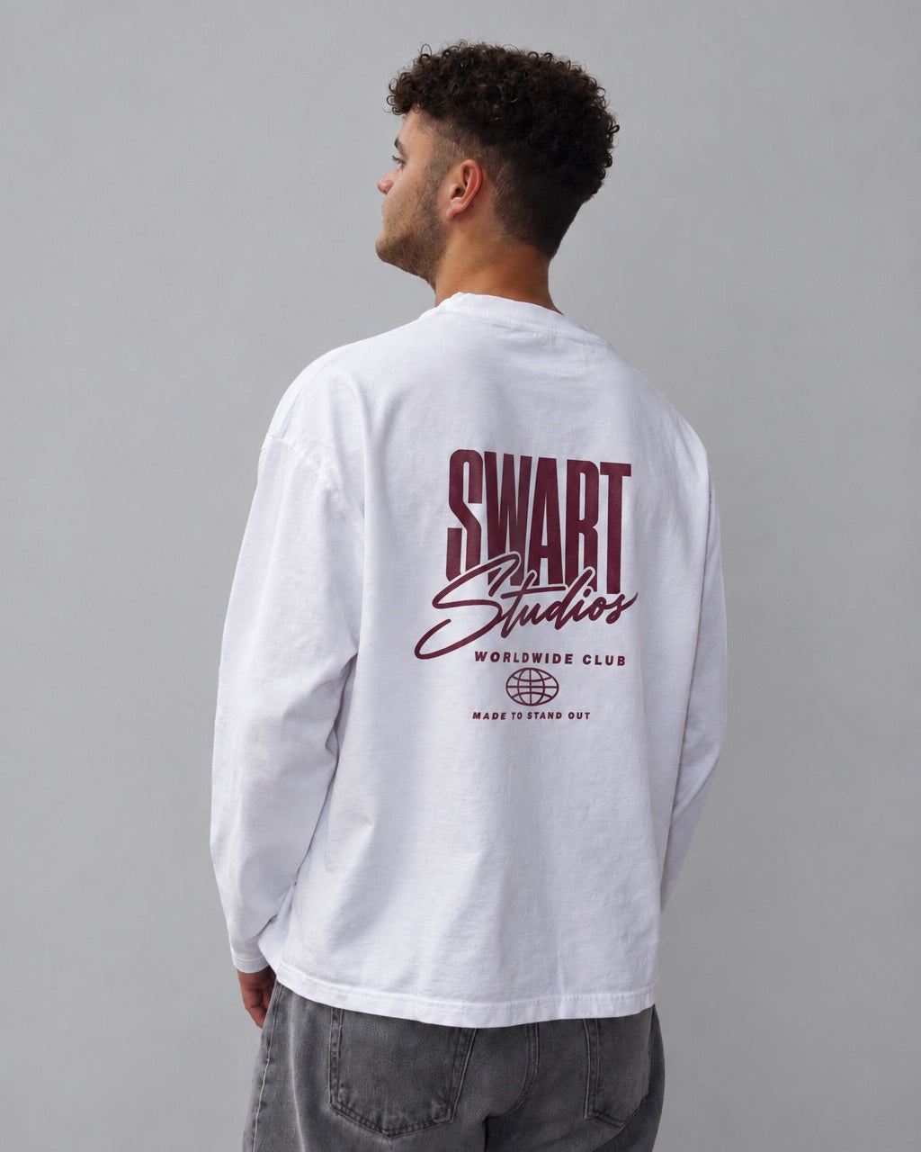 Statement longsleeve burgundy