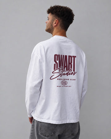 Statement longsleeve burgundy
