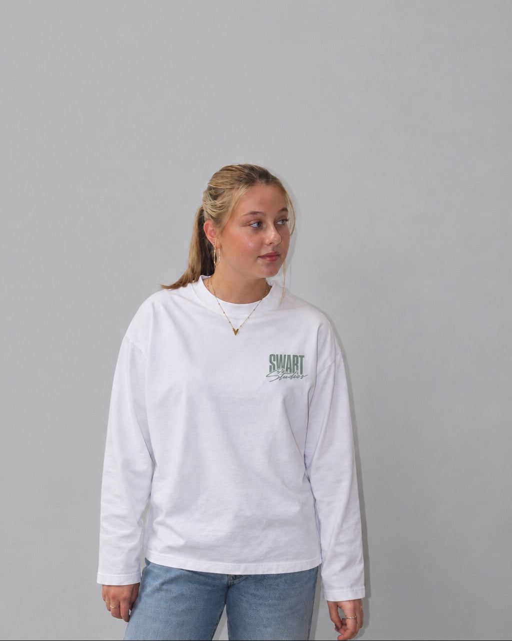 Statement longsleeve sage green
