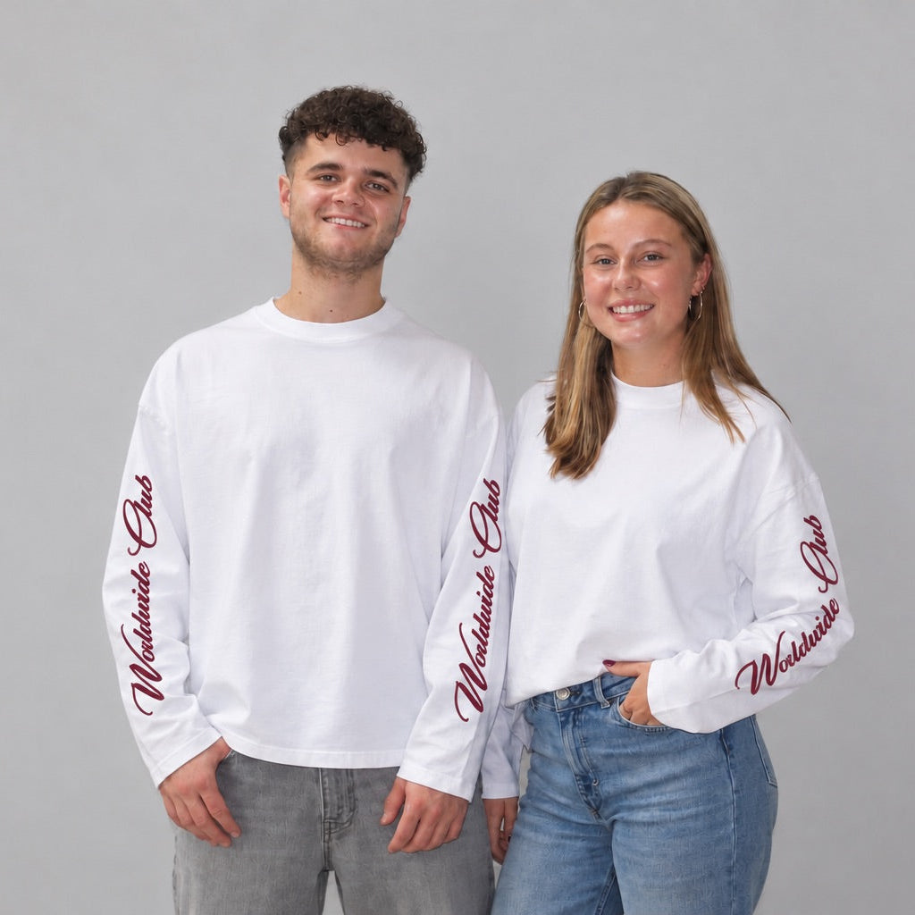 Worldwide club longsleeve burgundy