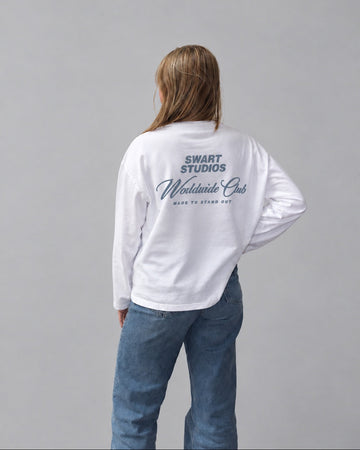 Worldwide club longsleeve dusty blue