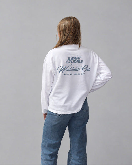Worldwide club longsleeve dusty blue