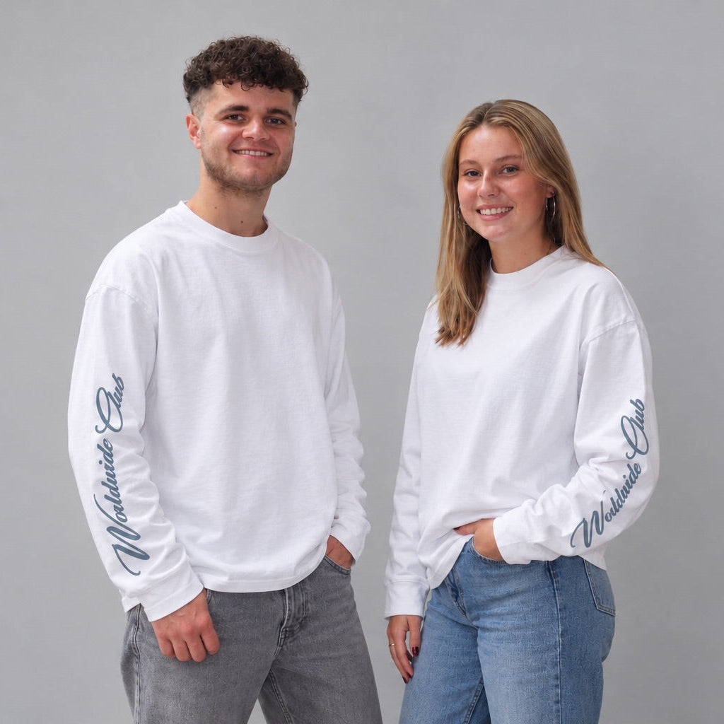Worldwide club longsleeve dusty blue