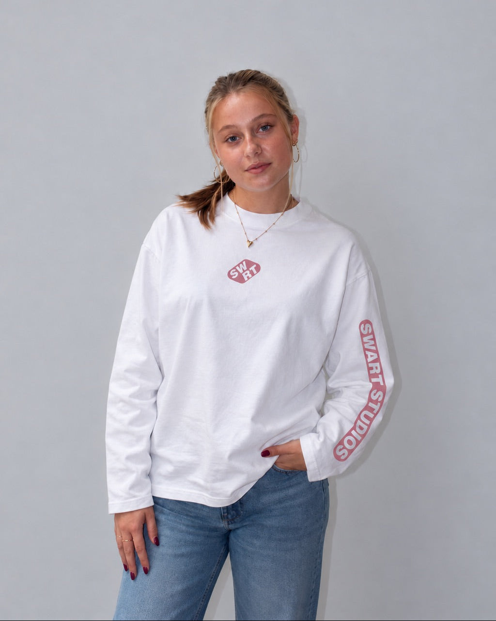 SWRT longsleeve soft pink