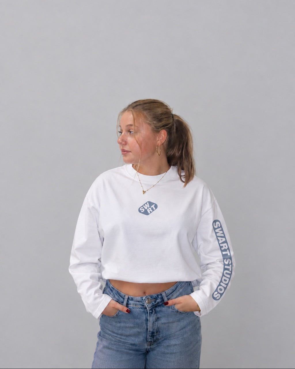 SWRT longsleeve dusty blue