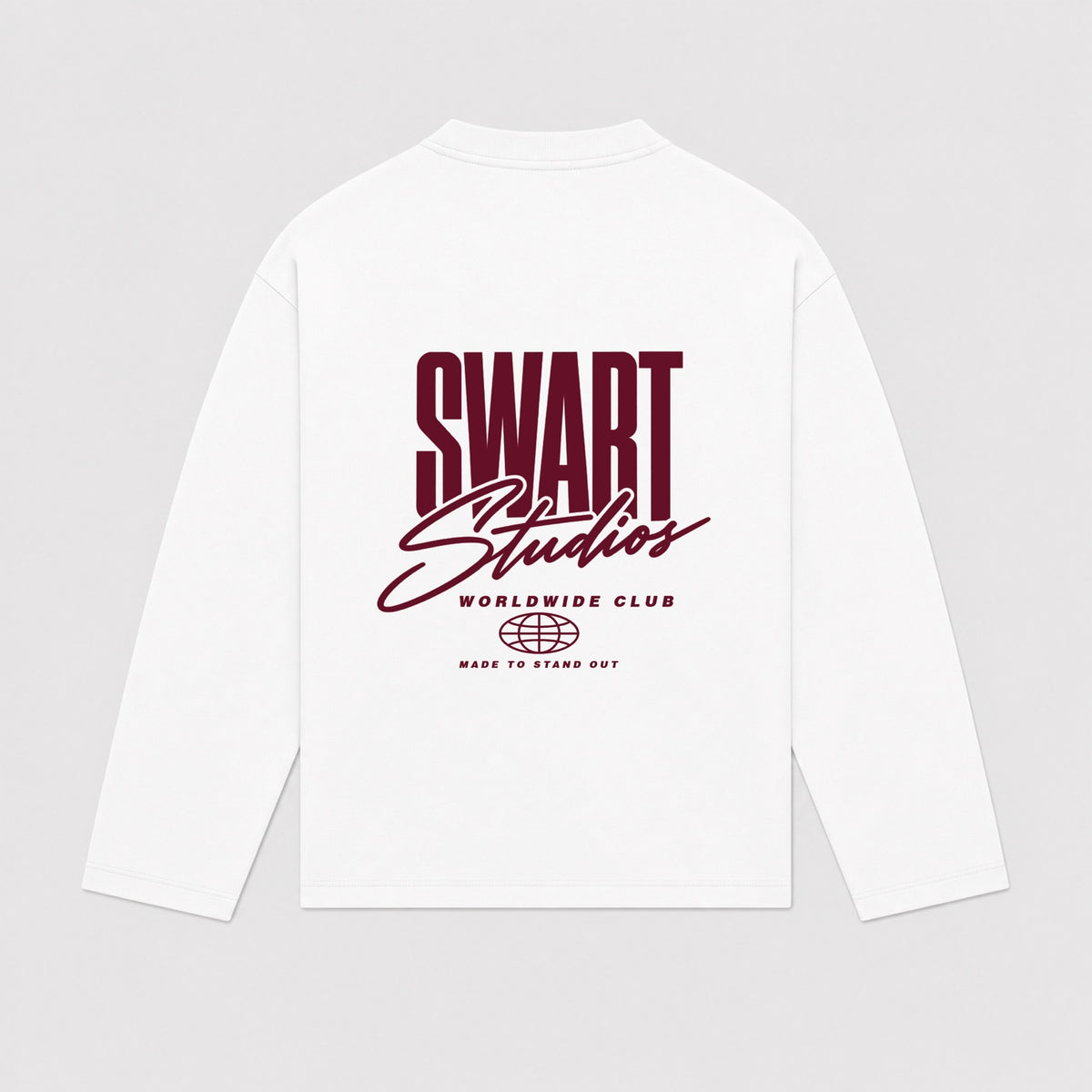 Statement longsleeve burgundy