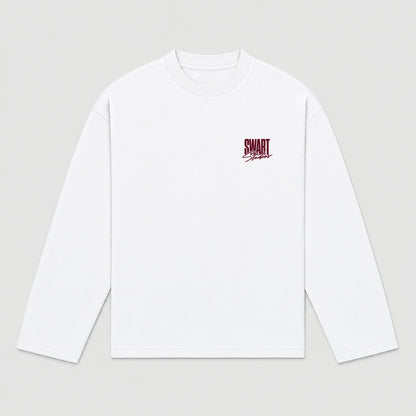 Statement longsleeve burgundy