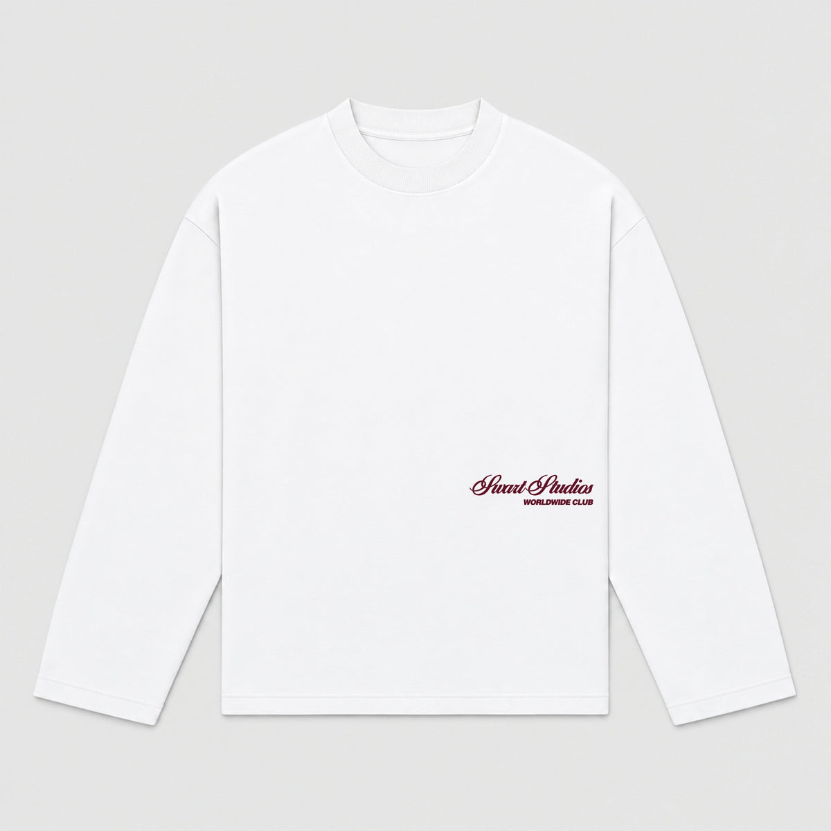 Signature longsleeve burgundy
