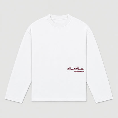 Signature longsleeve burgundy
