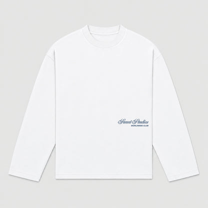 Signature longsleeve dusty blue