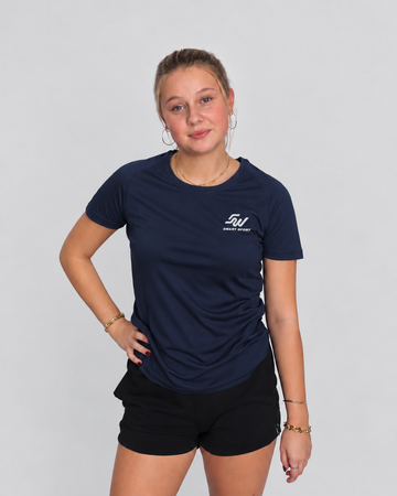 Dames sportshirt navy
