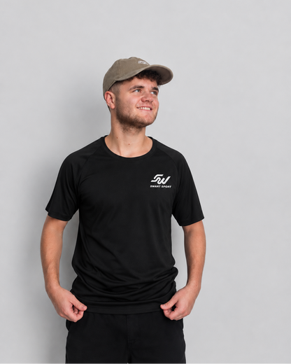 Heren sportshirt black