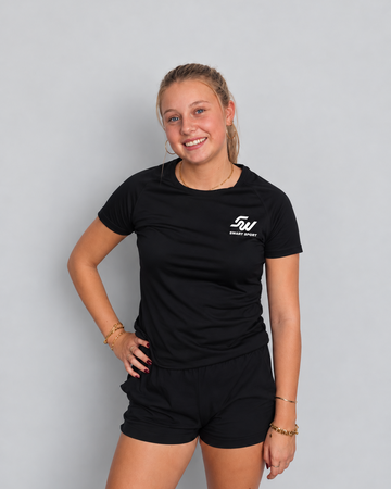 Dames sportshirt black