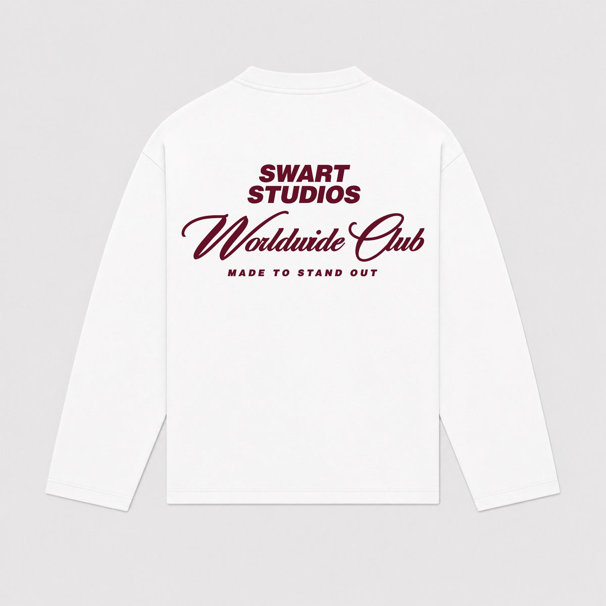 Worldwide club longsleeve burgundy