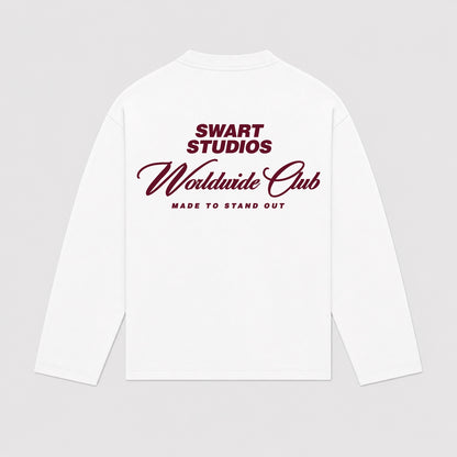 Worldwide club longsleeve burgundy