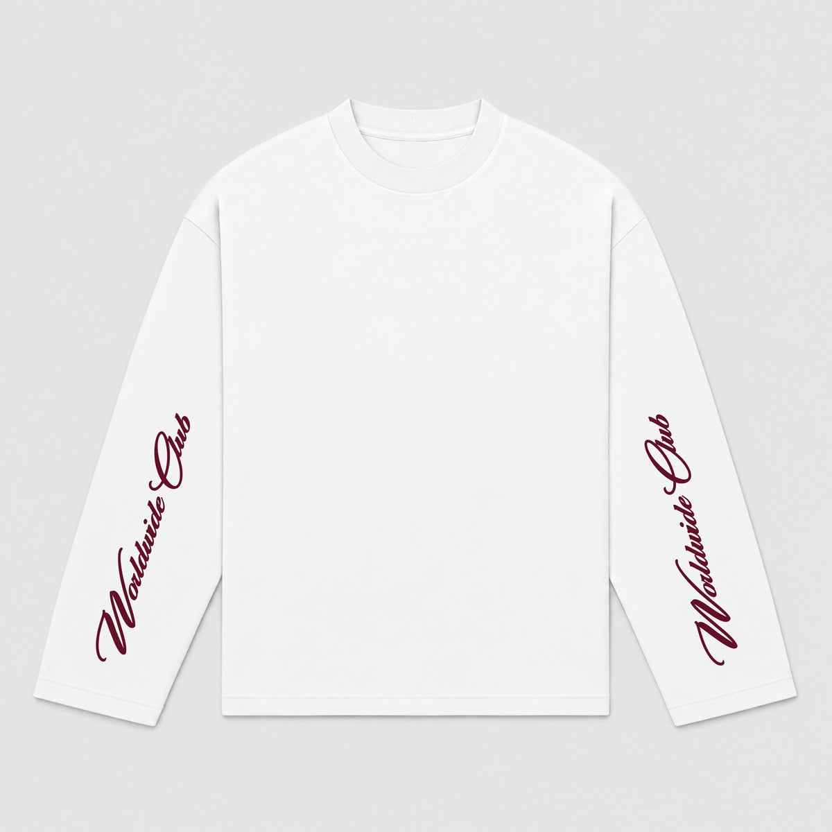 Worldwide club longsleeve burgundy