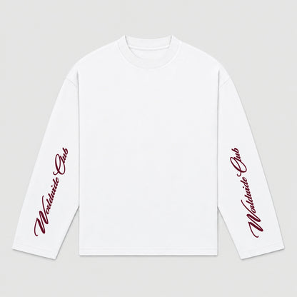 Worldwide club longsleeve burgundy